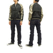 Load image into Gallery viewer, Japanesque Japanese Souvenir Jacket 3RSJ-026 Hawaii Men's Sukajan Black/Beige