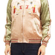 Load image into Gallery viewer, Japanesque Japanese Souvenir Jacket 3RSJ-029 Japan map Men's Sukajan Pink/Gold