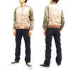 Load image into Gallery viewer, Japanesque Japanese Souvenir Jacket 3RSJ-029 Japan map Men's Sukajan Pink/Gold