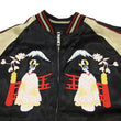 Load image into Gallery viewer, Japanesque Japanese Souvenir Jacket 3RSJ-029 Japan map Men's Sukajan Black/Beige