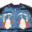 Load image into Gallery viewer, Japanesque Japanese Souvenir Jacket 3RSJ-029 Japan map Men's Sukajan Navy-Blue/Black