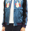 Load image into Gallery viewer, Japanesque Japanese Souvenir Jacket 3RSJ-029 Japan map Men's Sukajan Navy-Blue/Black