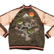 Load image into Gallery viewer, Japanesque Script Japanese Souvenir Jacket 3RSJ-030 Ume and Bird Men's Sukajan Charcoal-Gray/Pink
