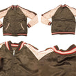Load image into Gallery viewer, Japanesque Script Japanese Souvenir Jacket 3RSJ-030 Ume and Bird Men's Sukajan Charcoal-Gray/Pink