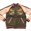 Load image into Gallery viewer, Japanesque Script Japanese Souvenir Jacket 3RSJ-030 Ume and Bird Men's Sukajan Charcoal-Gray/Pink
