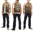 Load image into Gallery viewer, Japanesque Script Japanese Souvenir Jacket 3RSJ-030 Ume and Bird Men's Sukajan Charcoal-Gray/Pink