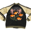 Load image into Gallery viewer, Japanesque Script Japanese Souvenir Jacket 3RSJ-031 Goldfish Men's Sukajan Black/Gold