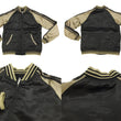 Load image into Gallery viewer, Japanesque Script Japanese Souvenir Jacket 3RSJ-031 Goldfish Men's Sukajan Black/Gold