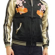 Load image into Gallery viewer, Japanesque Script Japanese Souvenir Jacket 3RSJ-031 Goldfish Men's Sukajan Black/Gold