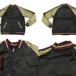 Load image into Gallery viewer, Japanesque Script Japanese Souvenir Jacket 3RSJ-032 Crane with Moon Men's Sukajan Black/Gold