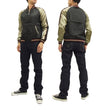 Load image into Gallery viewer, Japanesque Script Japanese Souvenir Jacket 3RSJ-032 Crane with Moon Men's Sukajan Black/Gold