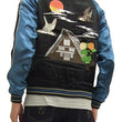 Load image into Gallery viewer, Japanesque Script Japanese Souvenir Jacket 3RSJ-034 Sparrows Men's Sukajan Black/Blue