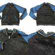 Load image into Gallery viewer, Japanesque Script Japanese Souvenir Jacket 3RSJ-034 Sparrows Men's Sukajan Black/Blue