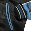 Load image into Gallery viewer, Japanesque Script Japanese Souvenir Jacket 3RSJ-034 Sparrows Men's Sukajan Black/Blue