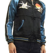 Load image into Gallery viewer, Japanesque Script Japanese Souvenir Jacket 3RSJ-034 Sparrows Men's Sukajan Black/Blue