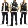 Load image into Gallery viewer, Japanesque Script Japanese Souvenir Jacket 3RSJ-036 Penguin Men's Sukajan Black/Gold