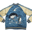Load image into Gallery viewer, Japanesque Script Japanese Souvenir Jacket 3RSJ-036 Penguin Men's Sukajan Blue/Gold