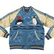 Load image into Gallery viewer, Japanesque Script Japanese Souvenir Jacket 3RSJ-036 Penguin Men's Sukajan Blue/Gold