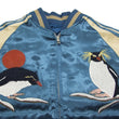 Load image into Gallery viewer, Japanesque Script Japanese Souvenir Jacket 3RSJ-036 Penguin Men's Sukajan Blue/Gold