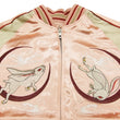 Load image into Gallery viewer, Japanesque Script Japanese Souvenir Jacket 3RSJ-037 Rabbit Men's Sukajan Pink/Gold