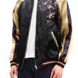 Load image into Gallery viewer, Japanesque Men's Japanese Souvenir Jacket Weeping Cherry Sukajan 3RSJ-038 Black/Beige