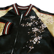 Load image into Gallery viewer, Japanesque Men's Japanese Souvenir Jacket Weeping Cherry Sukajan 3RSJ-038 Black/Beige