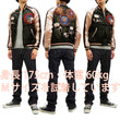 Load image into Gallery viewer, Japanesque Men's Japanese Souvenir Jacket Panda and Fireworks Sukajan 3RSJ-039 Black/Pink