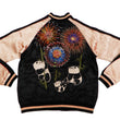 Load image into Gallery viewer, Japanesque Men's Japanese Souvenir Jacket Panda and Fireworks Sukajan 3RSJ-039 Black/Pink