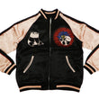 Load image into Gallery viewer, Japanesque Men's Japanese Souvenir Jacket Panda and Fireworks Sukajan 3RSJ-039 Black/Pink