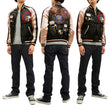 Load image into Gallery viewer, Japanesque Men's Japanese Souvenir Jacket Panda and Fireworks Sukajan 3RSJ-039 Black/Pink