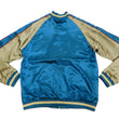 Load image into Gallery viewer, Japanesque Men's Japanese Souvenir Jacket Panda and Fireworks Sukajan 3RSJ-039 Blue/Beige