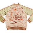 Load image into Gallery viewer, Japanesque Men's Japanese Souvenir Jacket Japanese Butterfly and Cherry Blossoms Sukajan 3RSJ-040 Pink/Beige