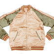 Load image into Gallery viewer, Japanesque Men's Japanese Souvenir Jacket Japanese Butterfly and Cherry Blossoms Sukajan 3RSJ-040 Pink/Beige