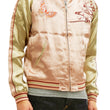 Load image into Gallery viewer, Japanesque Men's Japanese Souvenir Jacket Japanese Butterfly and Cherry Blossoms Sukajan 3RSJ-040 Pink/Beige