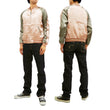 Load image into Gallery viewer, Japanesque Men's Japanese Souvenir Jacket Japanese Butterfly and Cherry Blossoms Sukajan 3RSJ-040 Pink/Beige