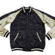 Load image into Gallery viewer, Japanesque Men's Japanese Souvenir Jacket Whale Breach Sukajan 3RSJ-041 Black/Beige