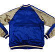 Load image into Gallery viewer, Japanesque Men's Japanese Souvenir Jacket Whale Breach Sukajan 3RSJ-041 Navy-Blue/Beige
