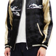 Load image into Gallery viewer, Japanesque Men's Japanese Souvenir Jacket Whale Breach Sukajan 3RSJ-041 Black/Beige