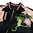 Load image into Gallery viewer, Japanesque Men's Japanese Souvenir Jacket Tree Frog Sukajan 3RSJ-043 Black/Pink