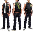 Load image into Gallery viewer, Japanesque Men's Japanese Souvenir Jacket Tree Frog Sukajan 3RSJ-043 Black/Pink