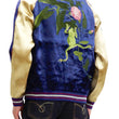 Load image into Gallery viewer, Japanesque Men's Japanese Souvenir Jacket Tree Frog Sukajan 3RSJ-043 Navy-Blue/Beige