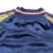 Load image into Gallery viewer, Japanesque Men's Japanese Souvenir Jacket Tree Frog Sukajan 3RSJ-043 Navy-Blue/Beige