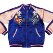 Load image into Gallery viewer, Japanesque Men's Japanese Souvenir Jacket Goldfish Sukajan 3RSJ-044 Navy-Blue/Pink