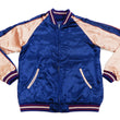 Load image into Gallery viewer, Japanesque Men's Japanese Souvenir Jacket Goldfish Sukajan 3RSJ-044 Navy-Blue/Pink