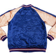 Load image into Gallery viewer, Japanesque Men's Japanese Souvenir Jacket Goldfish Sukajan 3RSJ-044 Navy-Blue/Pink