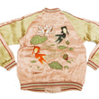 Load image into Gallery viewer, Japanesque Men's Japanese Souvenir Jacket Goldfish Sukajan 3RSJ-044 Pink/Beige