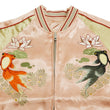 Load image into Gallery viewer, Japanesque Men's Japanese Souvenir Jacket Goldfish Sukajan 3RSJ-044 Pink/Beige