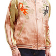 Load image into Gallery viewer, Japanesque Men's Japanese Souvenir Jacket Goldfish Sukajan 3RSJ-044 Pink/Beige