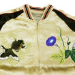 Load image into Gallery viewer, Japanesque Mens Japanese Souvenir Jacket Goldfish Bowl Sukajan 3RSJ-045 Beige/Black