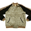 Load image into Gallery viewer, Japanesque Mens Japanese Souvenir Jacket Goldfish Bowl Sukajan 3RSJ-045 Beige/Black